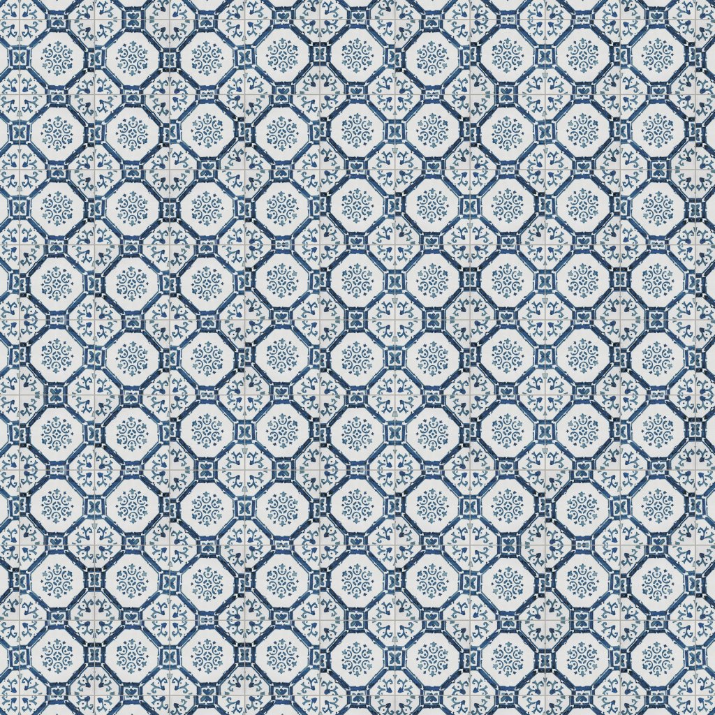 Marble Systems Sintra 3 Square 1/2 Glazed Terracotta Tile 6x6 - Sintra 3 Square 1/2