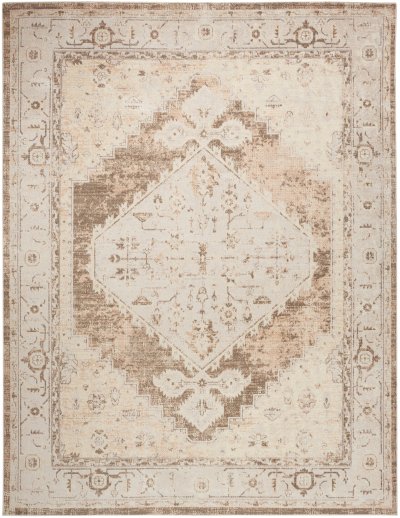 Nourison Home Nourison Astra Machine Washable ASW11 2'2" x 4' Beige Vintage Indoor Rug - 6'7" x 9'