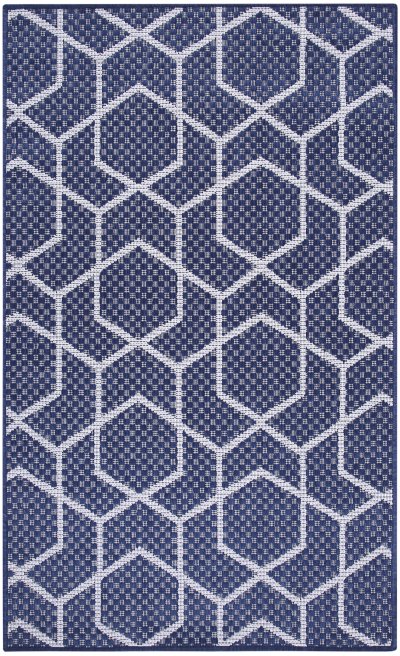 Nourison Home Nourison Horizon Indoor/Outdoor HOZ01 5' x 7' Navy Modern Rug - 3' x 5'