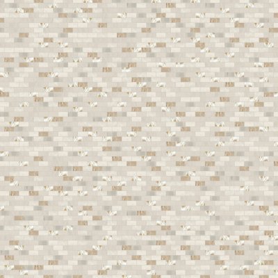 Qualis Ceramica Riviera Tileworks Chelsea Mother Of Pearl Glass Marble Beige/White Mix Brick - 11.6"x 12"