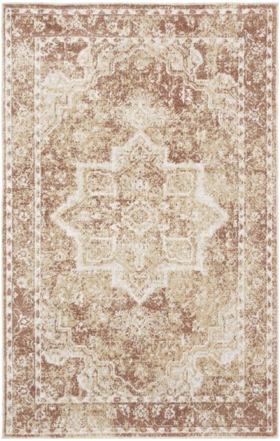 Nourison Home Nourison Astra Machine Washable ASW12 7'10" x 10' Rust Vintage Indoor Rug - 2' x 3'