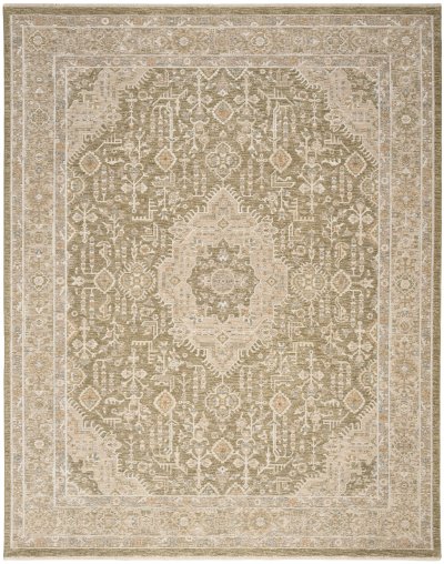 Nourison Home Nourison Retreat RET02 7'10" x 10' Green Vintage Indoor Rug - 9'6" x 13'2"