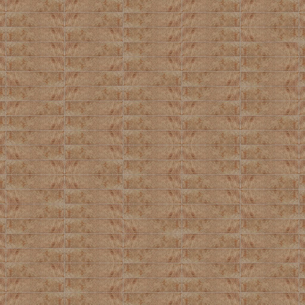 Marble Systems Handmade Textured Rectangle Terracotta Tile 2 3/4x11 - Handmade