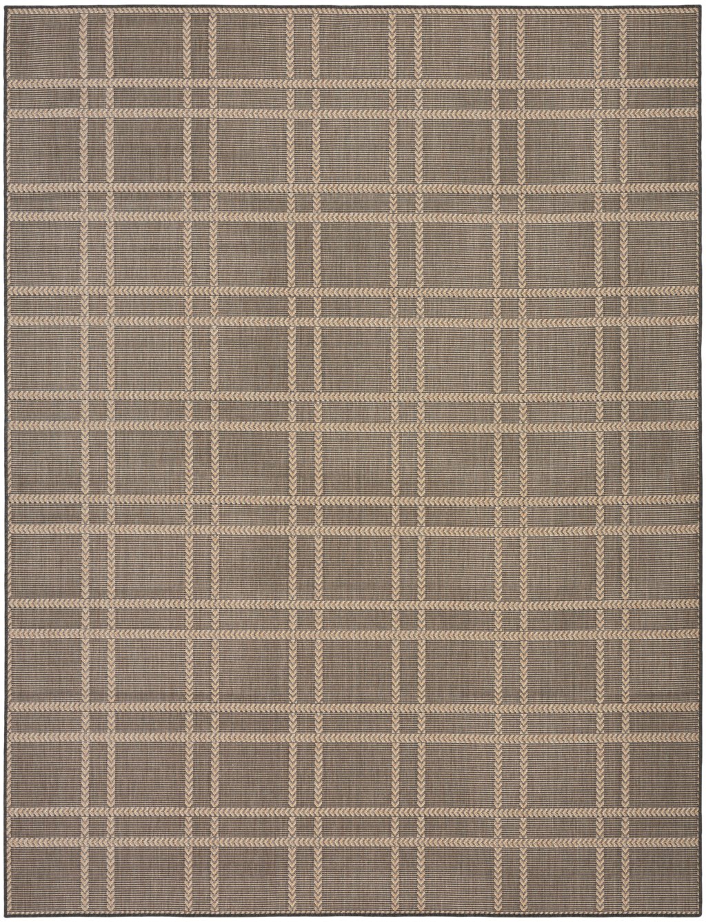 Nourison Home Nourison Horizon Indoor/Outdoor HOZ04 8' x 10' Charcoal Modern Rug