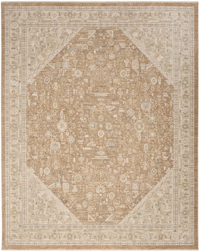 Nourison Home Nourison Retreat RET03 7'10" x 10' Mocha Vintage Indoor Rug - 9'6" x 13'2"