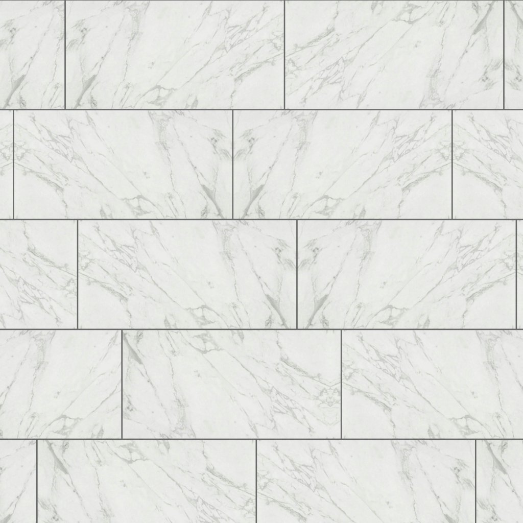 Qualis Ceramica Luxury Milano Statuario 12X24 Honed