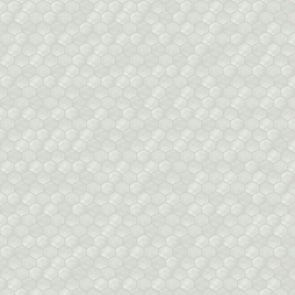 Qualis Ceramica Tapestri 8.5 Grey Denim Hexagon