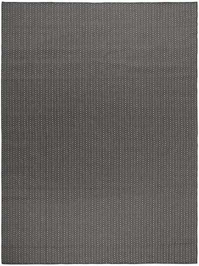 Nourison Home Nourison Horizon Indoor/Outdoor HOZ02 5' x Round Black Modern Rug - 8' x 10'