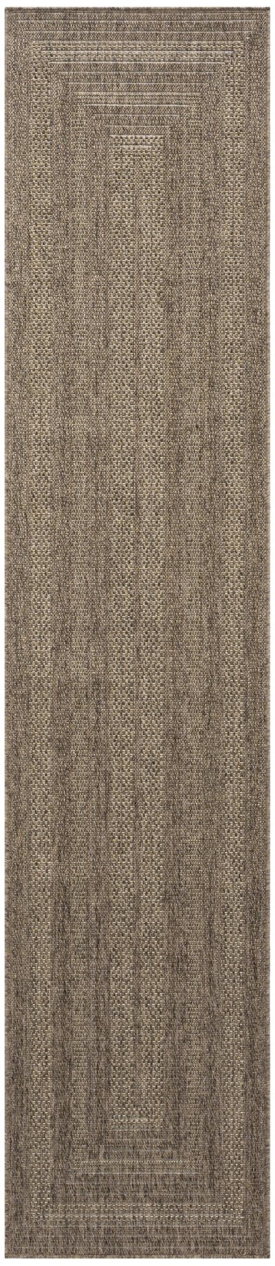 Nourison Home Nourison Tulum TLM04 3' x 5' Brown Outdoor Rug - 2'2" x 8'