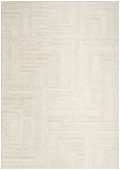 Nourison Home Nourison Sustainable Trends SUT07 5'3" x 7'3" Ivory Farmhouse Indoor Rug - 5'3" x 7'3"