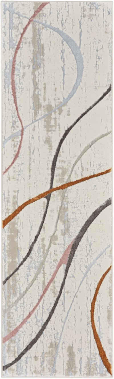 Nourison Home Nourison Glam GLM01 9' x 12' Ivory Multicolor Modern Indoor Rug - 2'3" x 7'6"