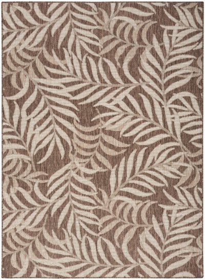 Nourison Home Nourison Garden Oasis GOA01 3' x 5' Mocha Tropical Rug - 4' x 6'