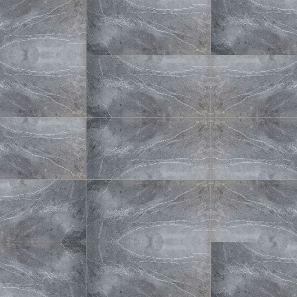 Marble Systems Ember Ash Textured Slate Tile 12x24 - Ember Ash