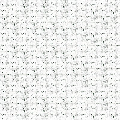 Qualis Ceramica Altea 5.5x6.3 White Hexagon - 5.5" x 6.3"