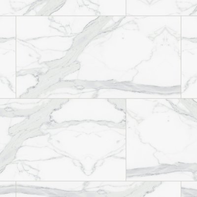 Qualis Ceramica Royal Stoneworks 24X48 Grandvein White Vintage - Alternating 1/3