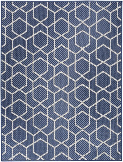Nourison Home Nourison Horizon Indoor/Outdoor HOZ01 5' x 7' Navy Modern Rug - 6' x 9'