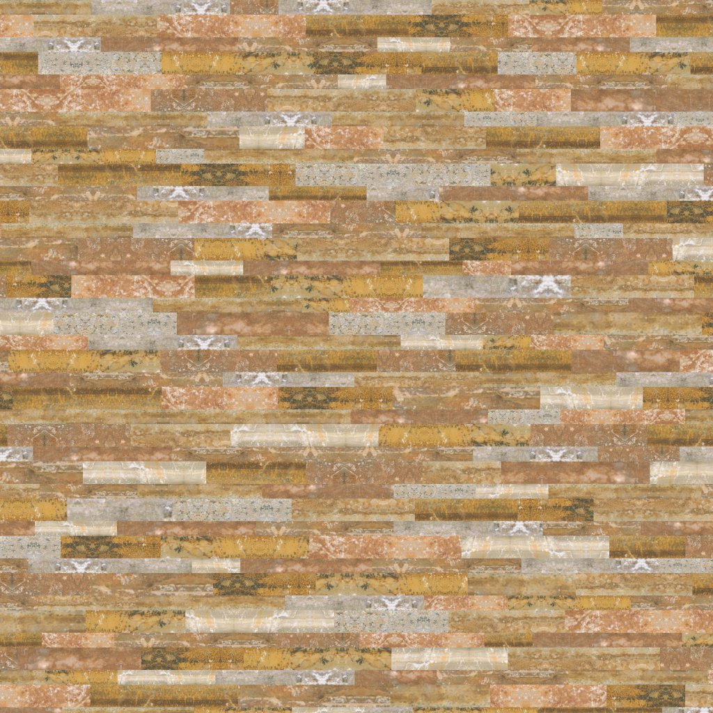 American Olean Stacked Stone - Shanghai Rust, Stacked, 6X24, Natural Cleft (S349) - Shanghai Rust