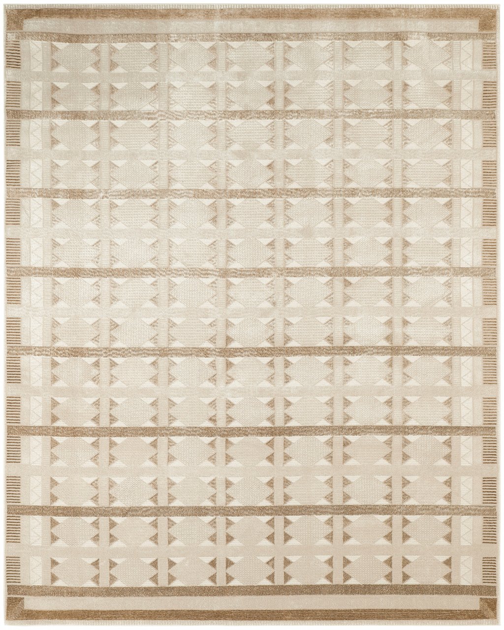 Nourison Home Nourison Nordic NRC06 8' x 10' Taupe Modern Indoor Rug