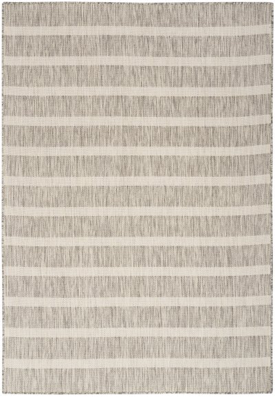Nourison Home Nourison Positano POS03 7' x 10' Grey Ivory Modern Rug - 4' x 6'