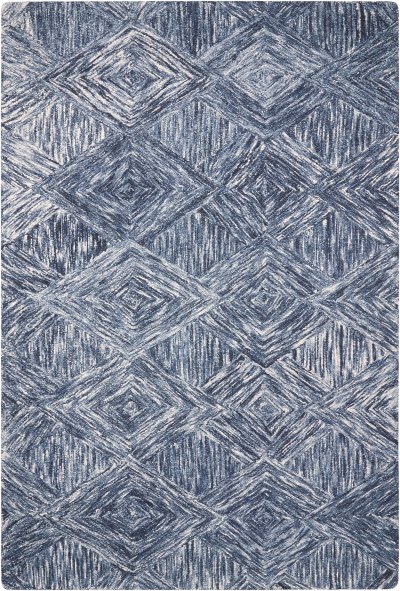 Nourison Home Nourison Linked LNK01 5' x 7'6" Denim Modern Indoor Rug - 5' x 7'6"