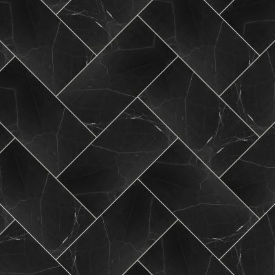 Qualis Ceramica Galaxia Nero 12x24 - Herringbone