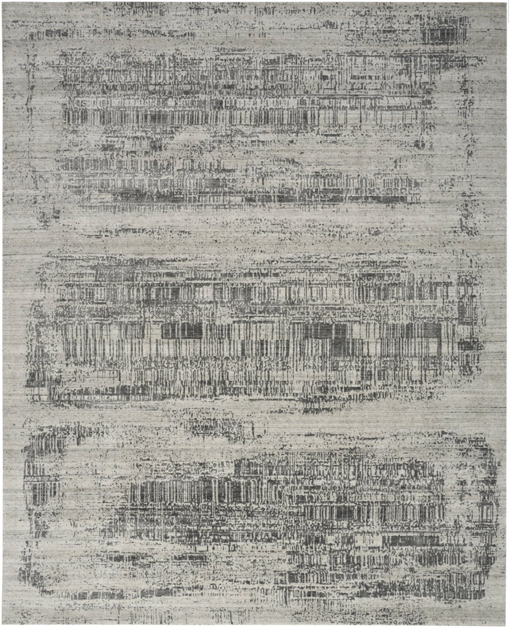 Nourison Home Nourison Harmony HAY01 8'6" x 11'6" Ivory Charcoal Modern Indoor Rug