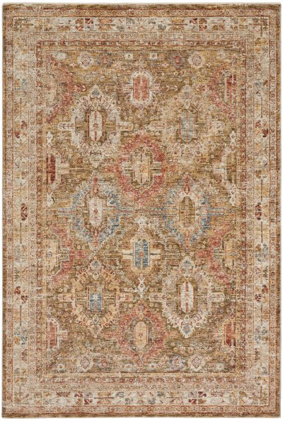 Nourison Home Nourison Petra PTR01 5'3" x 7'8" Green Vintage Indoor Rug - 5'3" x 7'8"