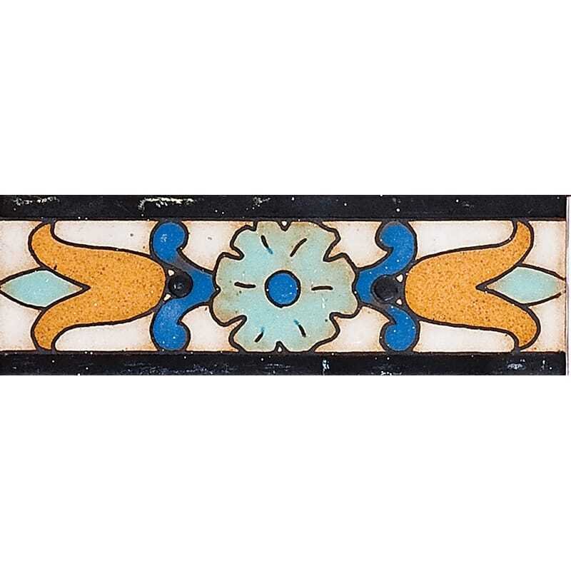 Marble Systems 116 A Glazed Tulip Ceramic Border Tiles 2x6 - 116 A