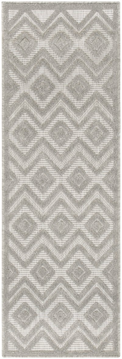Nourison Home Nourison Versatile NRV01 2' x 6' Silver Grey Modern Rug - 2' x 6'