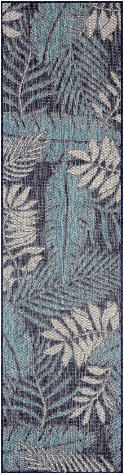 Nourison Home Nourison Garden Oasis GOA02 2' x 3' Navy Outdoor Rug - 2' x 8'