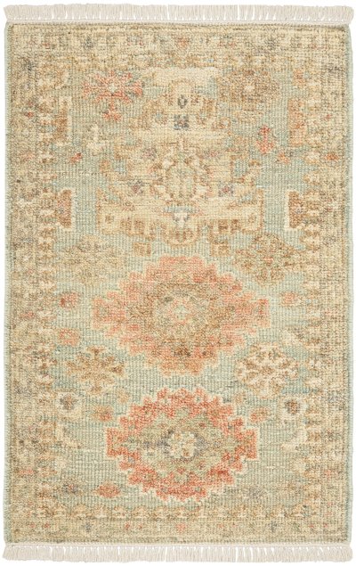 Nourison Home Nourison Heritage Vine HTV02 10' x 14' Light Blue Vintage Indoor Rug - 2' x 3'