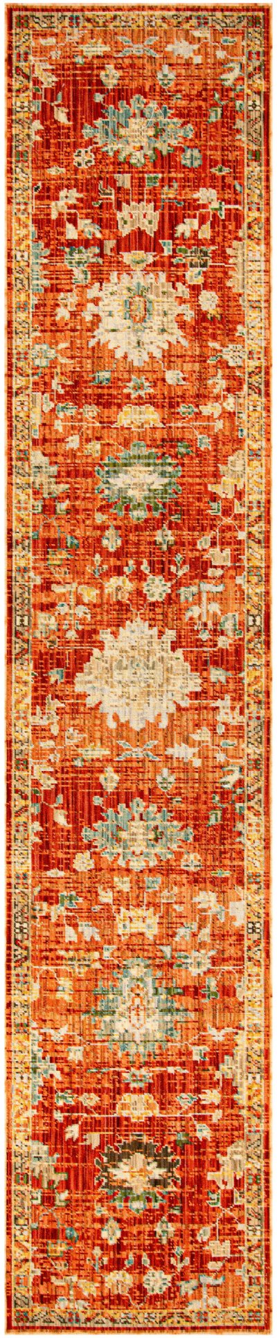 Nourison Home Nourison Antique Bloom ANB01 8' x 10' Brick Vintage Indoor Rug - 2'4" x 12'