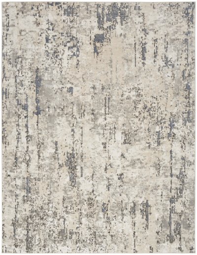 Nourison Home Nourison Concerto CNC01 6' x 9' Ivory Blue Grey Modern Indoor Rug - 3'9" x 5'9"
