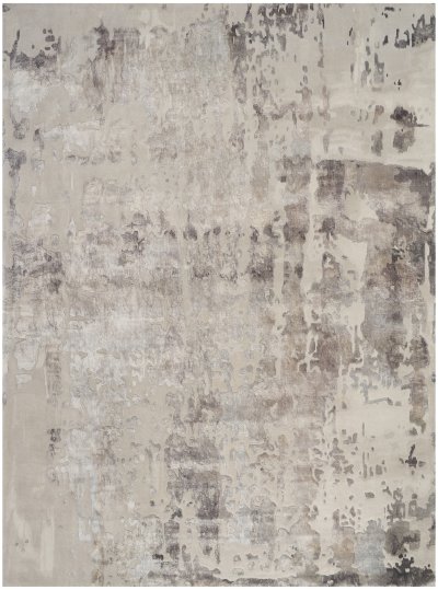 Nourison Home Nourison Prismatic PRS12 3'9" x 5'9" Silver Grey Modern Indoor Rug - 9'9" x 13'9"