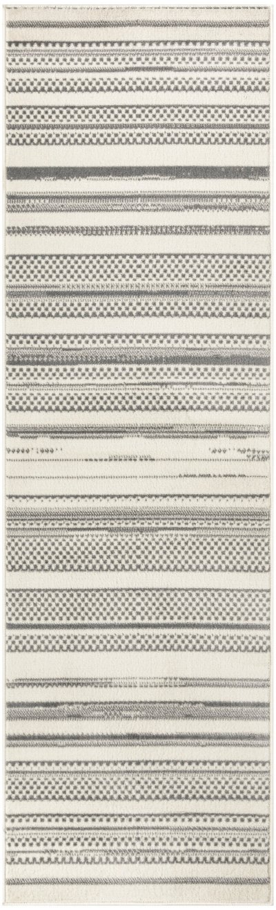 Nourison Home Nourison Grafix GRF41 2' x 4' Ivory Grey Modern Indoor Rug - 2'3" x 7'6"
