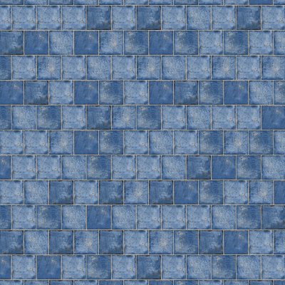 Qualis Ceramica Jamaica 5x5 Blue Gloss - Alternating 1/2