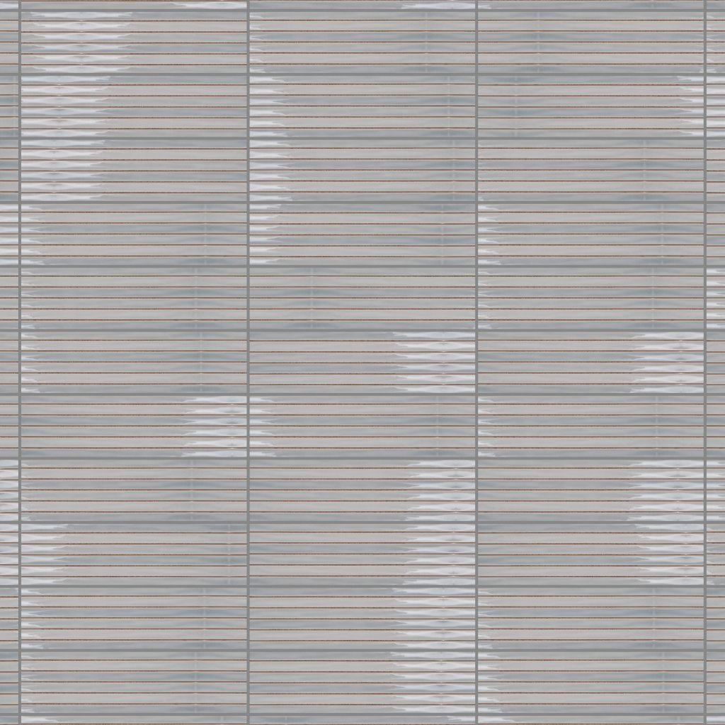 Emser Tile PARALLINE ASH GLOSSY STACKED MOSAIC - Silver