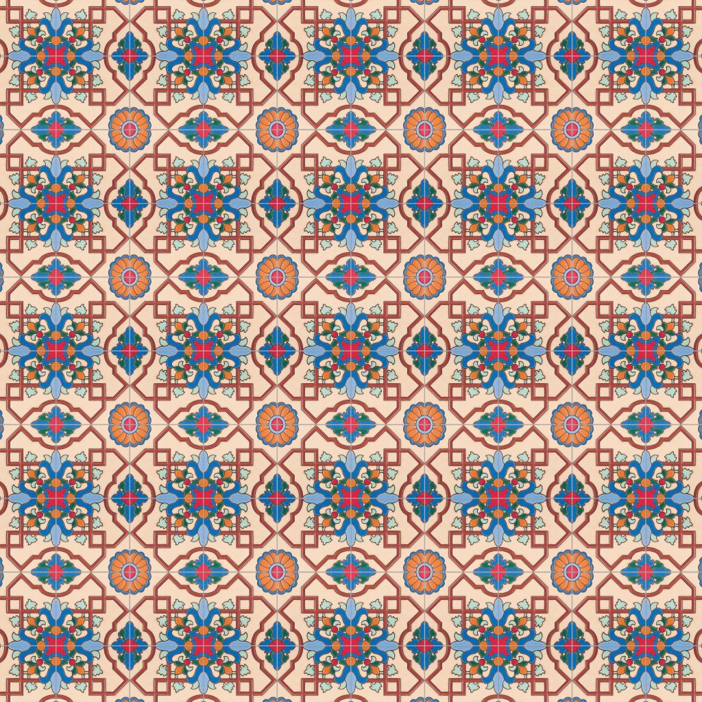 Marble Systems 416 A Glazed Ceramic Tile 6x6 - 416 A