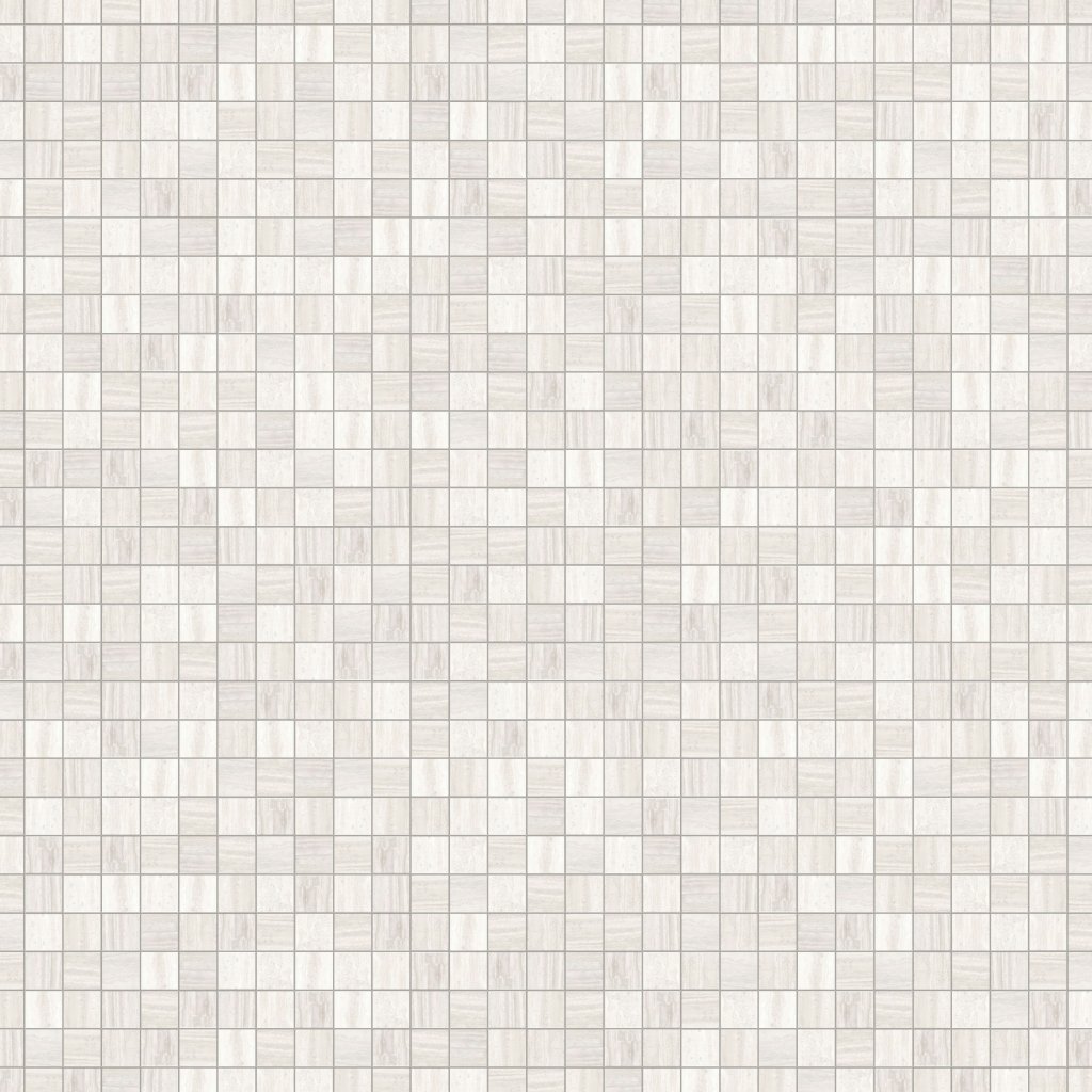 Marble Systems Zenit White Honed 2x2 Porcelain Mosaic 12x12 - Zenit White