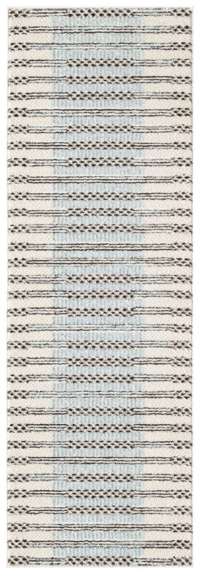 Nourison Home Nourison Nordic NRC15 4' x 6' Ivory Blue Modern Indoor Rug - 2' x 6'