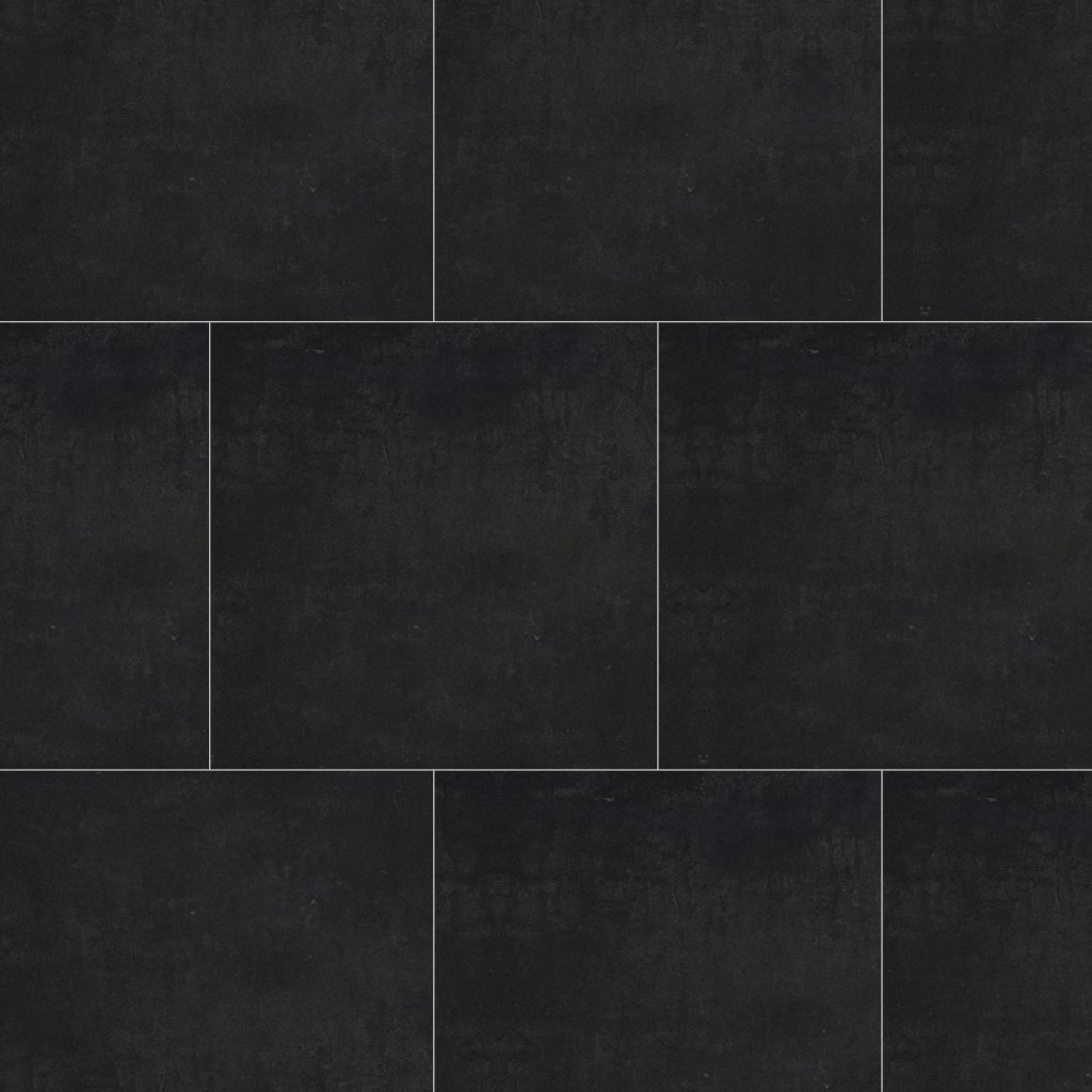 Daltile Cohesion Black, Square, 24X24, Matte - Black