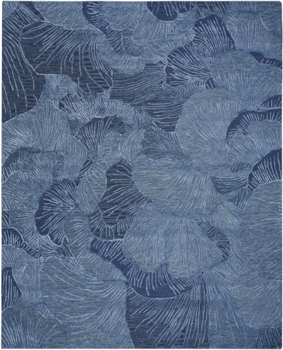 Nourison Home Nourison Avra AVR01 2'3" x 7'6" Blue Modern Indoor Rug - 8'6" x 11'6"