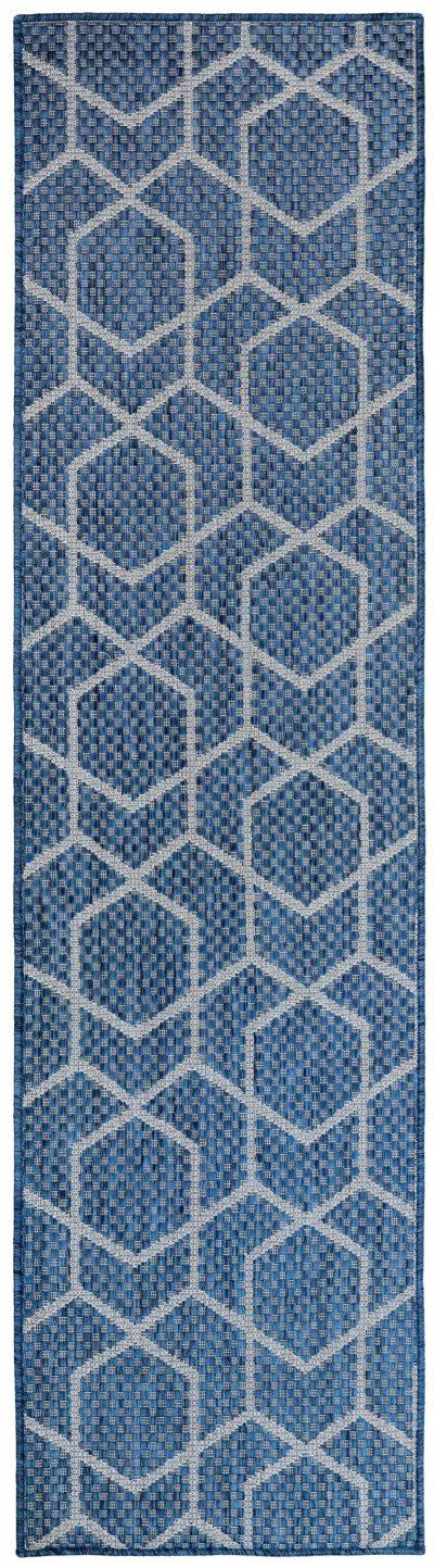 Nourison Home Nourison Horizon Indoor/Outdoor HOZ01 2'2" x 8' Denim Modern Rug - 2'2" x 8'