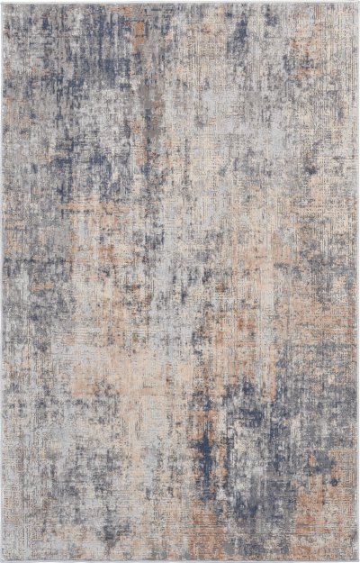 Nourison Home Nourison Rustic Textures RUS01 5'3" x Round Grey Beige Modern Indoor Rug - 3'11" x 5'11"