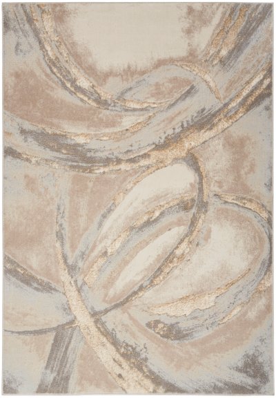 Nourison Home Nourison Splash BSK01 4' x 6' Beige Grey Modern Indoor Rug - 5'3" x 7'3"