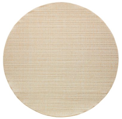 Nourison Home Nourison Tulum TLM01 5'3" x 7' Cream Outdoor Rug - 8' Round