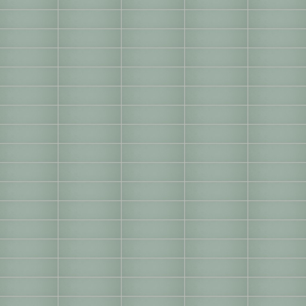 Daltile Stencil Mint, Rectangle, 4X12, Matte - Mint