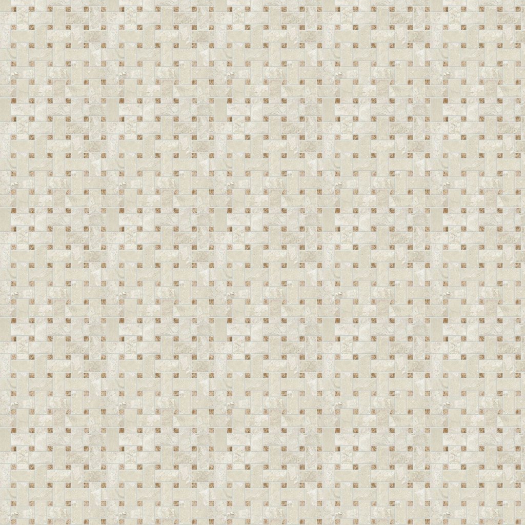 Marble Systems Diana Royal&paradise Honed Basket Weave Marble Mosaic 12x12 - Diana Royal&paradise