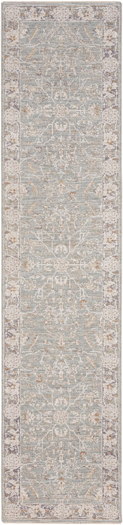 Nourison Home Nourison Infinite IFT01 7'10" x 10'4" Blue Ivory Vintage Indoor Rug - 2'3" x 10'2"