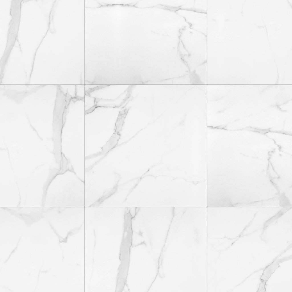 Qualis Ceramica Luxury Statuario Venezia 24X24 Honed - Grey